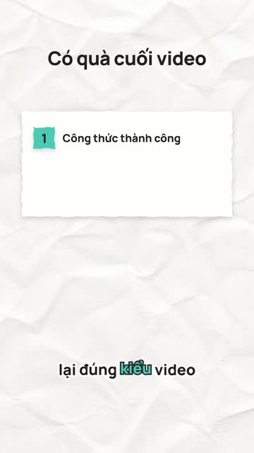Khung hình mẫu kiểu NC1 ở giây 14: tiêu đề, một thẻ giấy mép xé có nhãn số và phụ đề